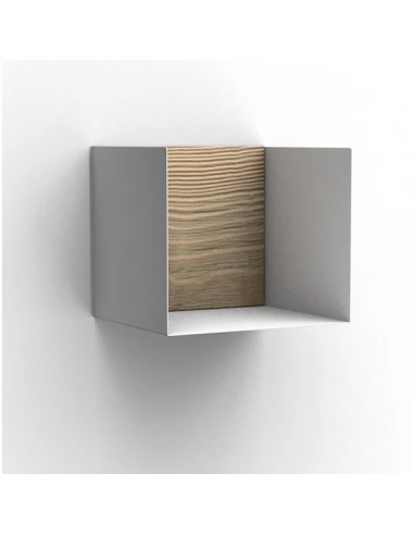 Etagere box 22 blanc acier et bois