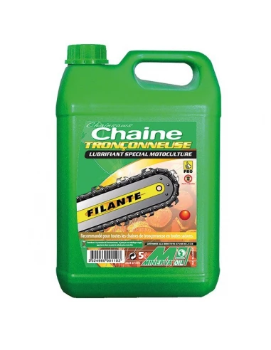 Huile filante pour chaine de tronçonneuse 6AD 5 litres - MINERVA