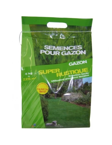 Gazon super rustique 4kgs+1 gratuit ref 511652