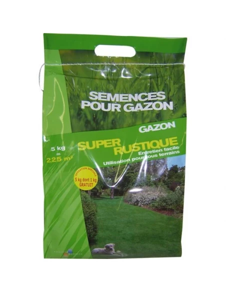 Gazon super rustique 4kgs+1 gratuit ref 511652