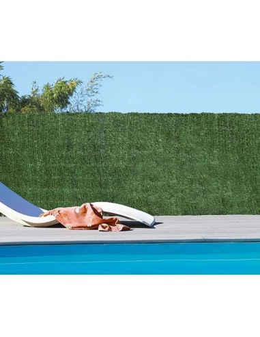 Haie Artificielle Mixte. Avec Plaques Pvc 1,5x3m Couleur Vert Nortene