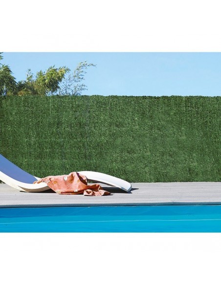 Haie Artificielle Mixte. Avec Plaques Pvc 1,5x3m Couleur Vert Nortene
