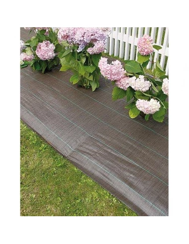 Toile paillage marron 1,25x25m weedsol 90gr-m2 ref 2014538