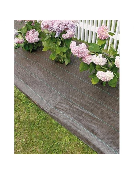 Toile paillage marron 1,25x25m weedsol 90gr-m2 ref 2014538