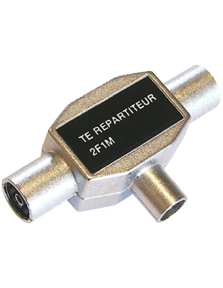 Repartiteur tv blindé ø 9,52 mm 1 male/2 femelles