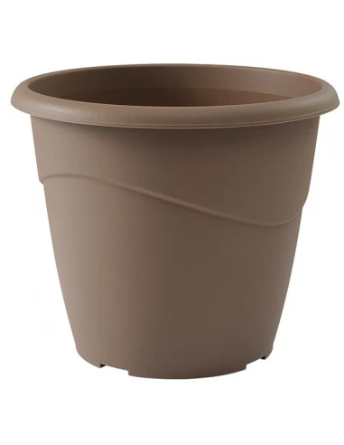 Pot de fleur rond marina diam 30 - 10 litres taupe - EDA