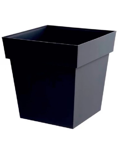 Pot toscane carre 38 litres - 13627 g ant col gris anthracite
