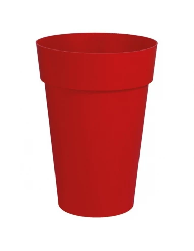 Pot de fleur haut toscane rond 50 litres d 44x53cm rouge rubis - EDA