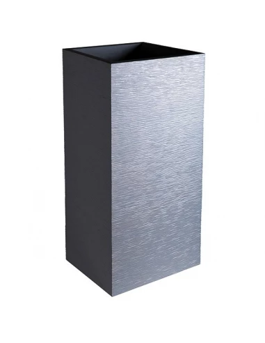 Pot carre haut gris anthracite graphit 31 litres - EDA