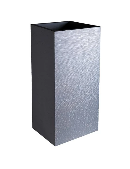 Pot carre haut gris anthracite graphit 31 litres - EDA
