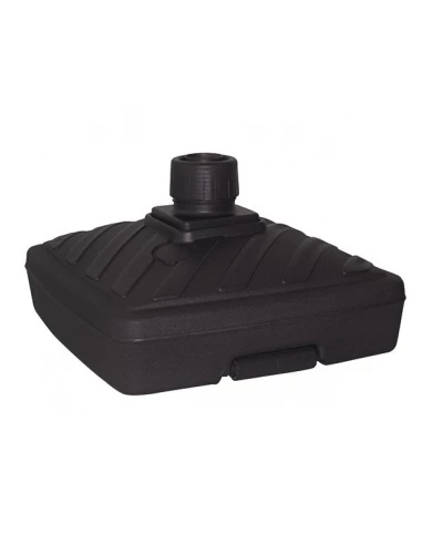 Pied de parasol en plastique carré à remplir 40 litres gris anthracite - EDA