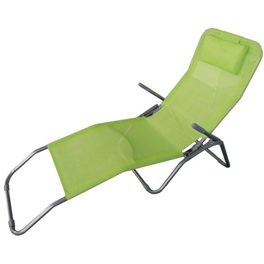 Chaise longue av coussin vert anis ref.chailo014