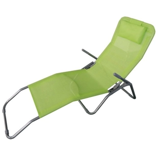 Chaise longue av coussin vert anis ref.chailo014