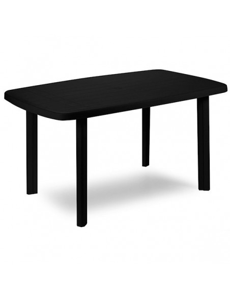 Table de jardin ovale faro gris anthracite ref.609907