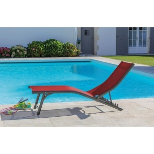 Relax fuji tex grey-rouge pliant emp alu ref bm406