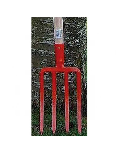 Fourche à bêcher 4 dents 25 cm manche pomme