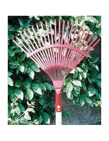 Balai à feuilles/gazon 22 dents fil plat