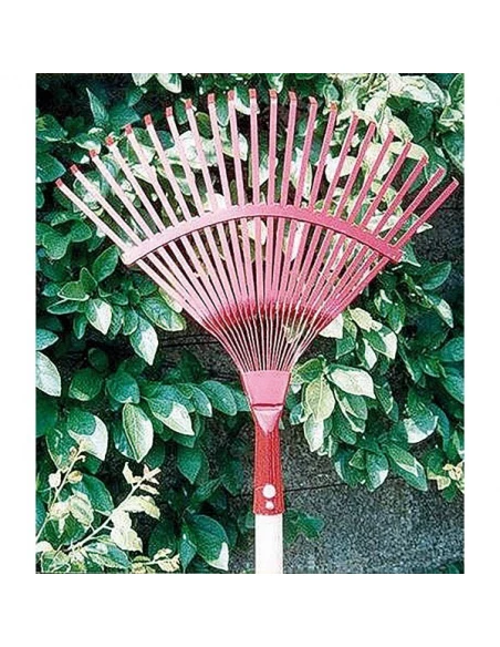 Balai à feuilles/gazon 22 dents fil plat