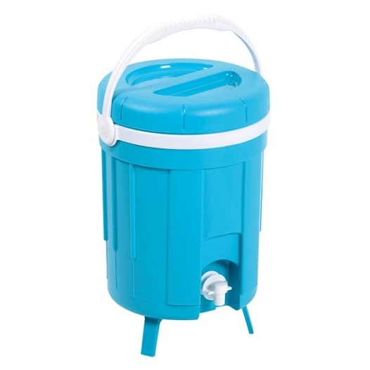 Fontaine à eau isotherme sur pied 8 litres bleu turquoise pour le camping - EDA