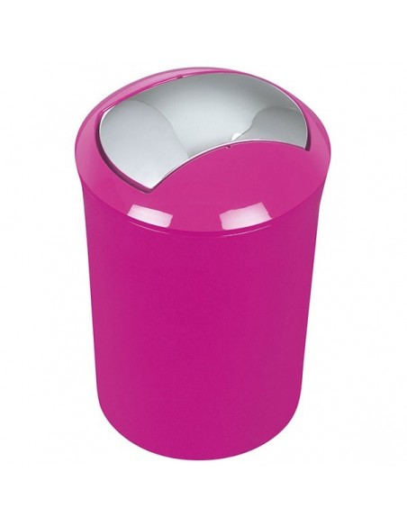 Poubelle Sydney Rose Foncée 5L Design compact et couleur tendance - SPIRELLA