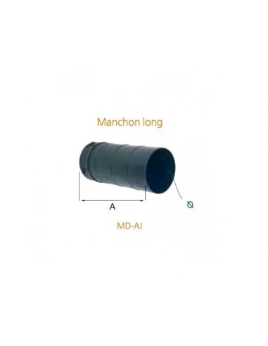 Manchon long 125mm pour bouche hygroréglable atlantic