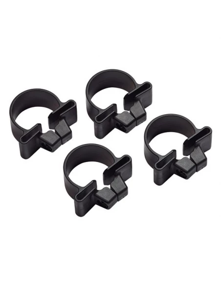 Colliers de serrage universel 4 pièces - noir pour piquet de panneau rigide