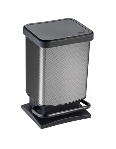 Poubelle 20 litres decor carbone PASO ref 7540008 - SUNDIS