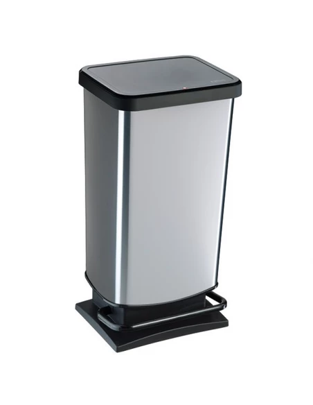 Poubelle 40l decor metal paso ref 7541005