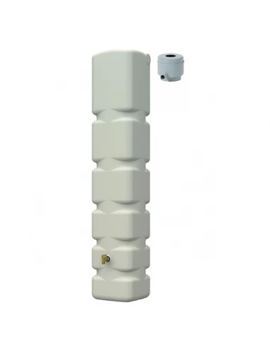 Récuperateur d'eau murale basic 300l sable ref 295613 avec collecteur eco gris - GRAF