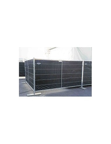 Bache noire 1.76x3.41 m carton de 20 ref fence tarp 150 pour grille chantier