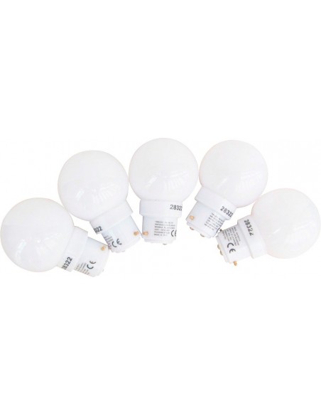 Ampoule LED B22 Tibelec (Lot 5) Éclairage LED Blanc Basse Consommation - Tibelec