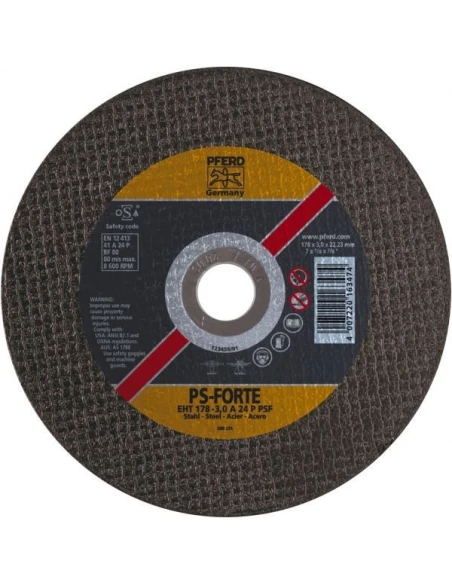 Disque a tronconner psf aciereh 125-2 4 a46p psf/22 23