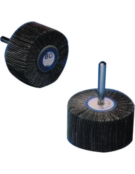 10 roue a lamelles 32220 corindonsur tige de 6 - diam 30 h 15 grain 80