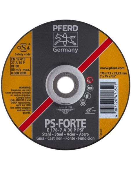Disque a ebarber acier/fonte psf e 115-7 a 30 psf/22 23 470510