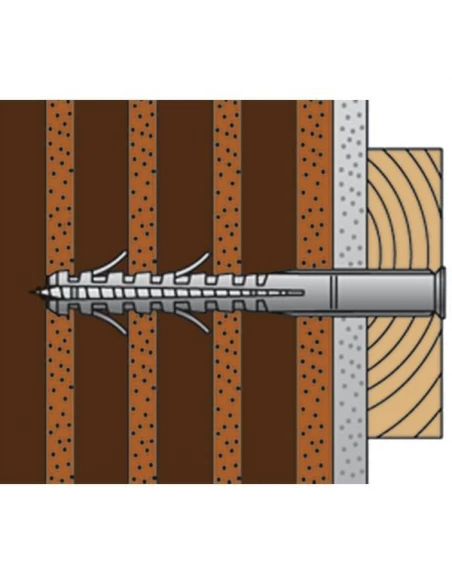 Cheville pour ossatures sh rssavec vis th 16x140 sachet de4