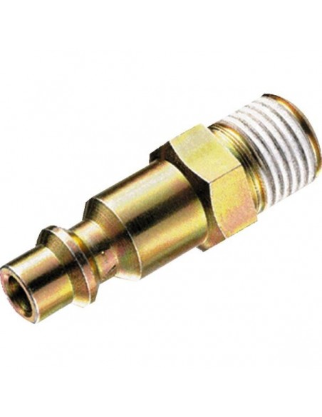 Embout p/raccord rapide 6mm male 1/4 gaz