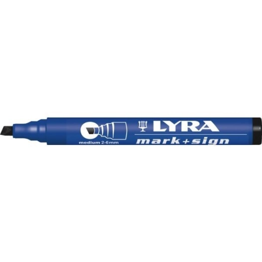 Marqueur indelebile pointe biseau rouge - la bte de 10 - 111r 4010r