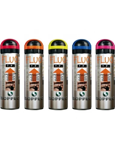 12 Traceur chantier marquage provisoire tp+ fluo vert 500ml - 167h