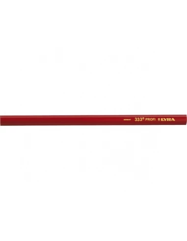 Crayon industriel charpentier rouge oval 30cm bte de 100