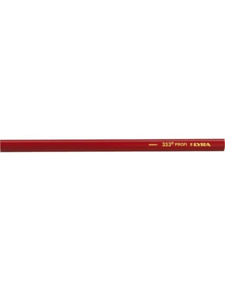 Crayon industriel charpentier rouge oval 30cm bte de 100