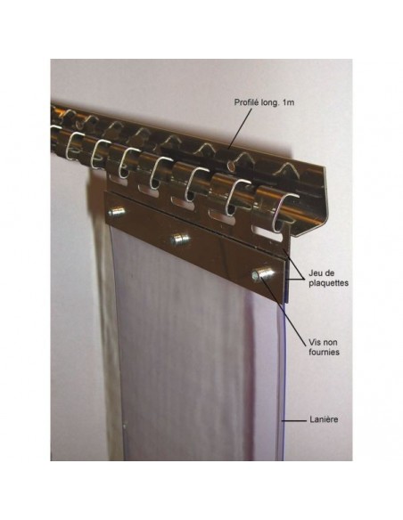 Support Lanière Inox 1000mm Durabilité et hygiène en inox - ALFAFLEX