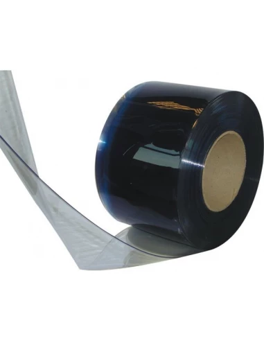 Laniere de protection cristal translucide 300 x 3 mm rouleau de 50 m