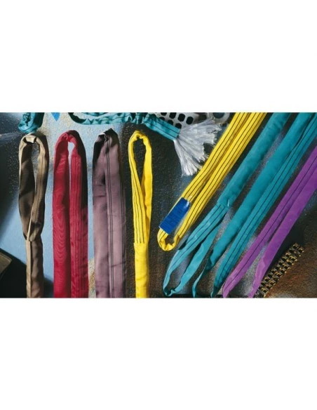 Elingue ronde ss fin 100% polyester en1492 violet 1 t longueur utile 2,50 m