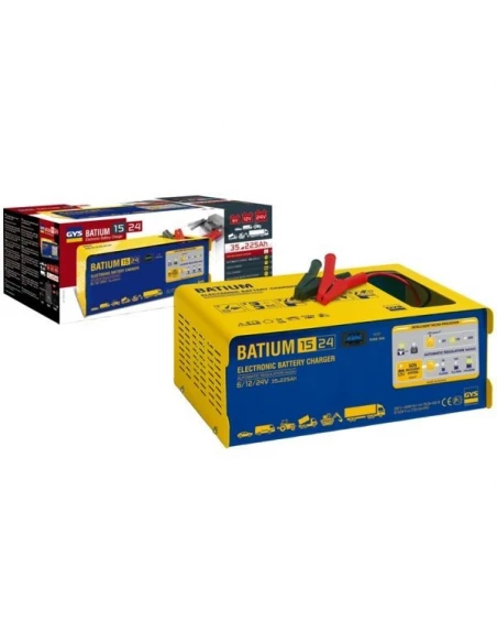 Chargeur de batterie automatique à micro processeur batium 15-24 v bg batium 15/24 v