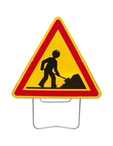 Panneau triangulaire de de signalisation 1000 mm ci t1 - ''danger''