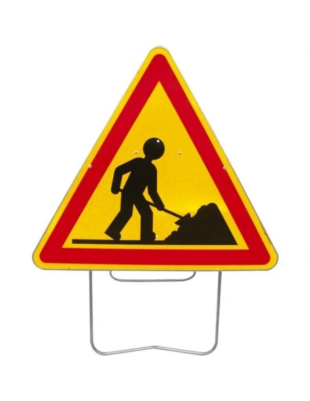 Panneau triangulaire de de signalisation 1000 mm ci t1 - ''danger''