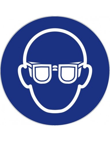 Disque Obligation Lunettes Casque Signalisation de sécurité obligatoire - NOVAP