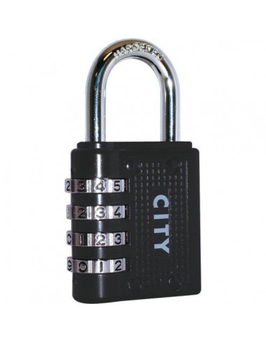 Cadenas à chiffre city 4 molettes