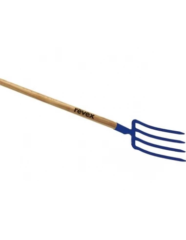 Fourche a becher standard a douille 4 dents triangulaires 30cm emmanc