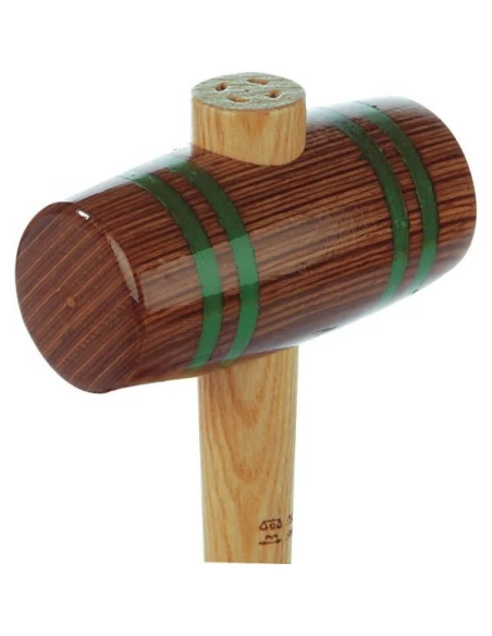 Maillet bois dynachoc diam 60mm lg 320 mm manche hickory frette